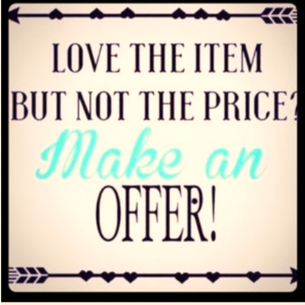 I will except all reasonable offers☺️